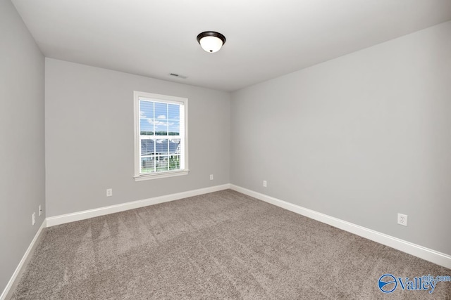 unfurnished room with carpet