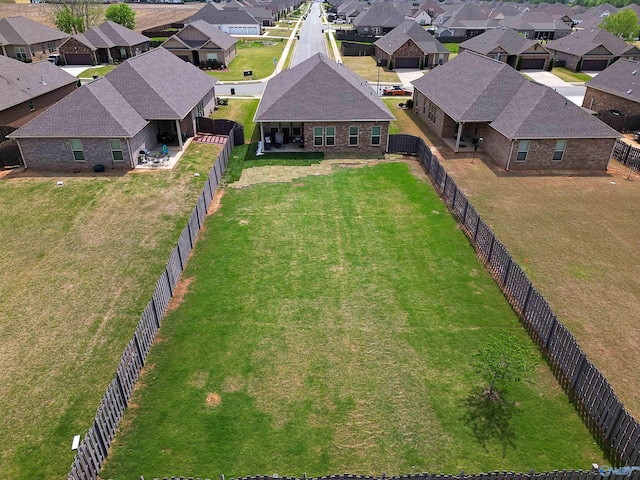 drone / aerial view with a residential view