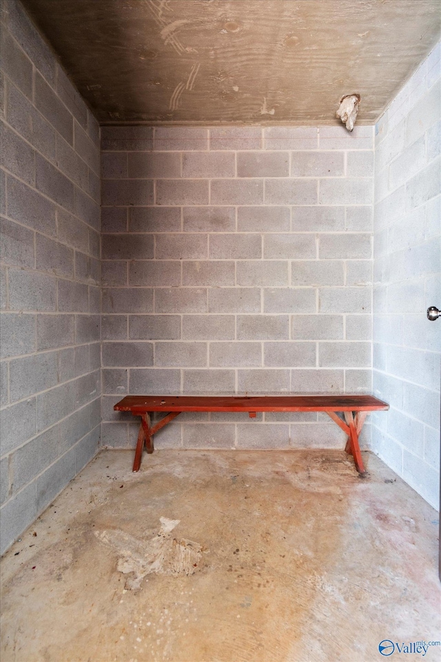 miscellaneous room featuring concrete flooring