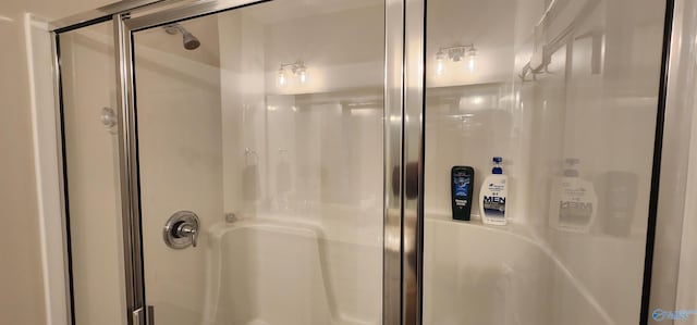 bathroom with an enclosed shower