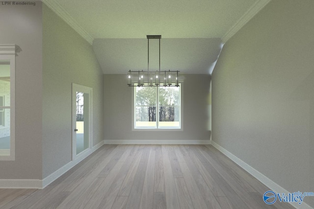 HIGHPOINTB2 Mallard Dr, Madison, AL 35756 - unfurnished dining area with wood finished floors and crown molding