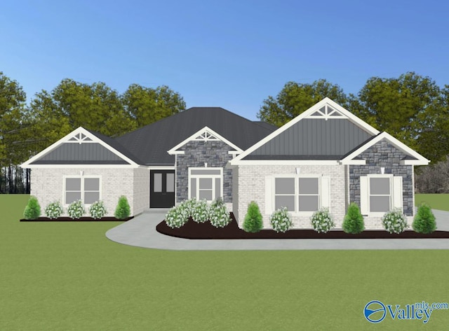 HIGHPOINTB2 Mallard Dr, Madison, AL 35756 - craftsman-style home with board and batten siding, brick siding, and a front lawn