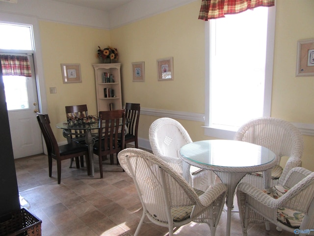 view of dining area