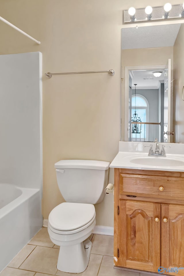 133 Raccoon Trce, Huntsville, AL 35806 - full bath with tile patterned floors, vanity, and shower / washtub combination