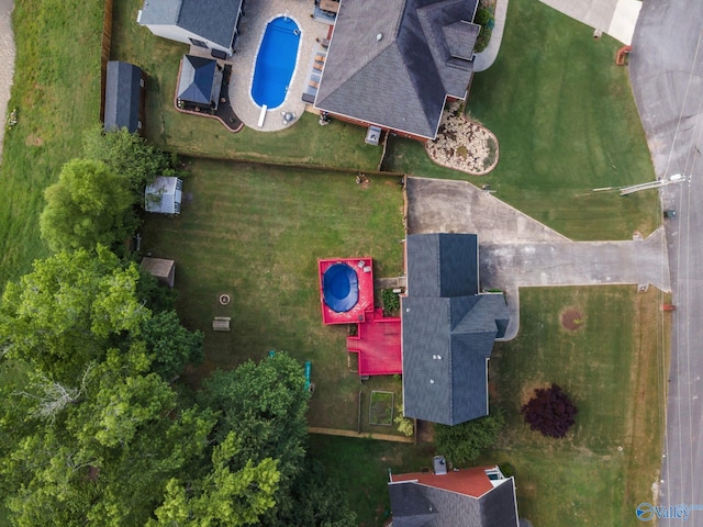 133 Raccoon Trce, Huntsville, AL 35806 - bird's eye view of a pool area