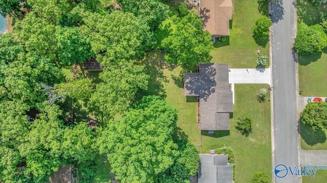 aerial view of property's location