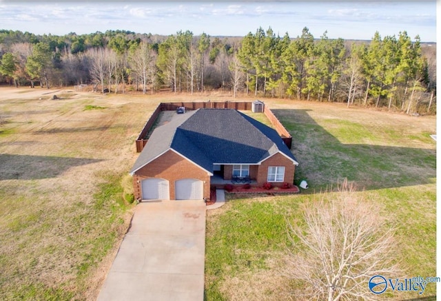 birds eye view of property