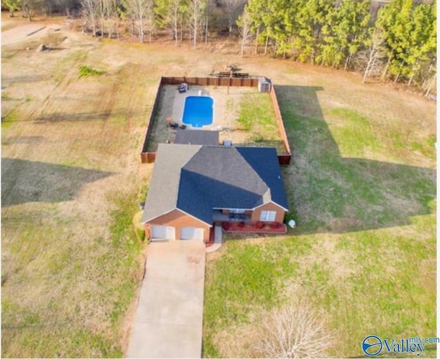 birds eye view of property