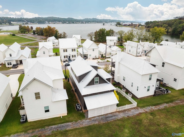 drone / aerial view with a residential view