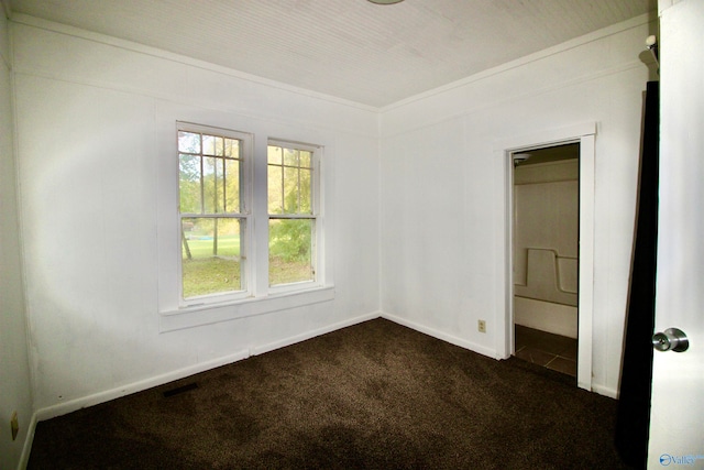 view of carpeted empty room