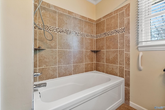 bathroom featuring shower / tub combination