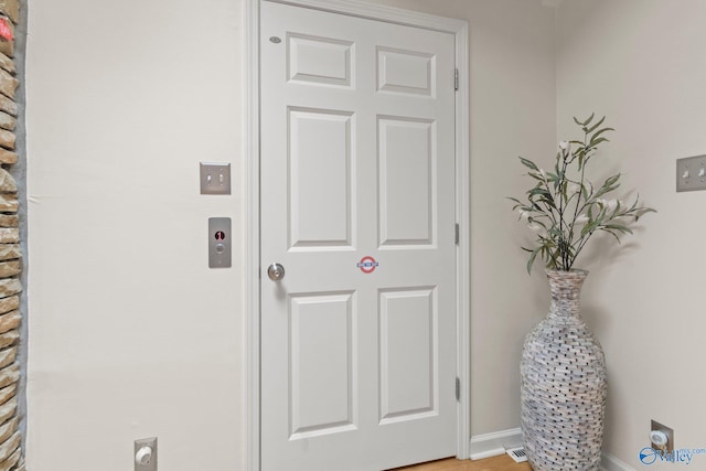 interior space with baseboards