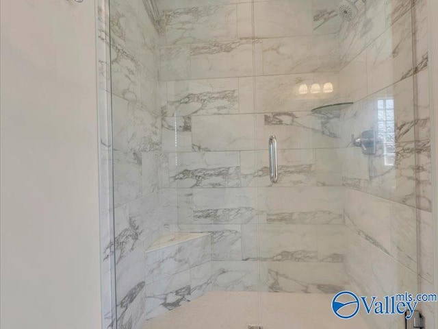 414 Wood Sage Ln, Huntsville, AL 35824 - bathroom featuring a shower stall