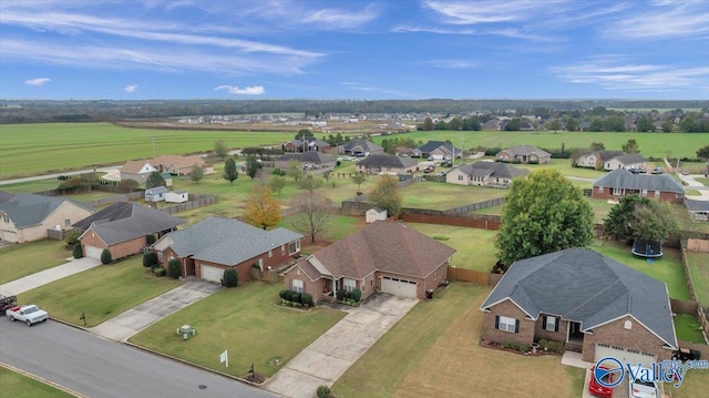 bird's eye view featuring a residential view