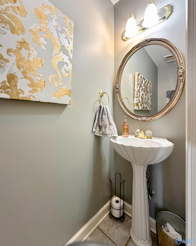 bathroom featuring tile patterned floors