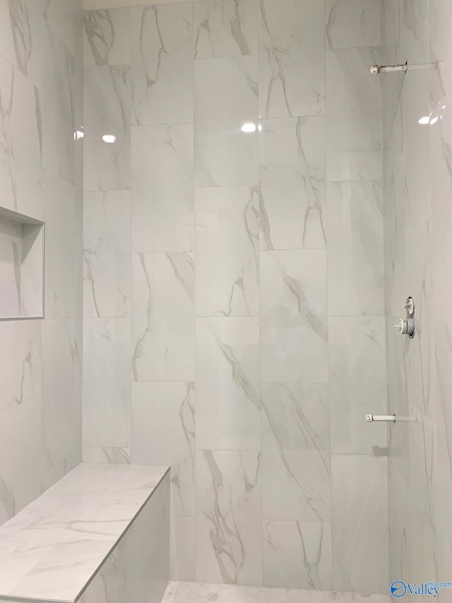 3017 Lisa Ln SE, Decatur, AL 35603 - full bathroom featuring a marble finish shower