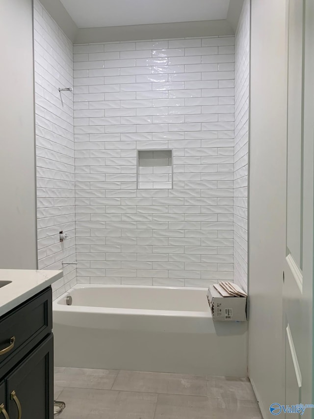 3017 Lisa Ln SE, Decatur, AL 35603 - full bath with vanity and shower / washtub combination