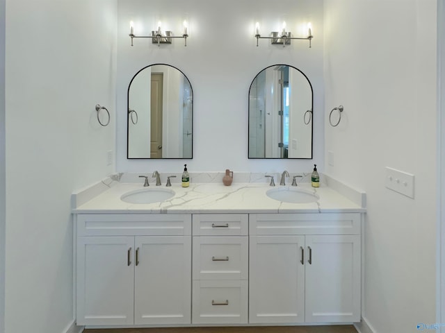 bathroom featuring vanity