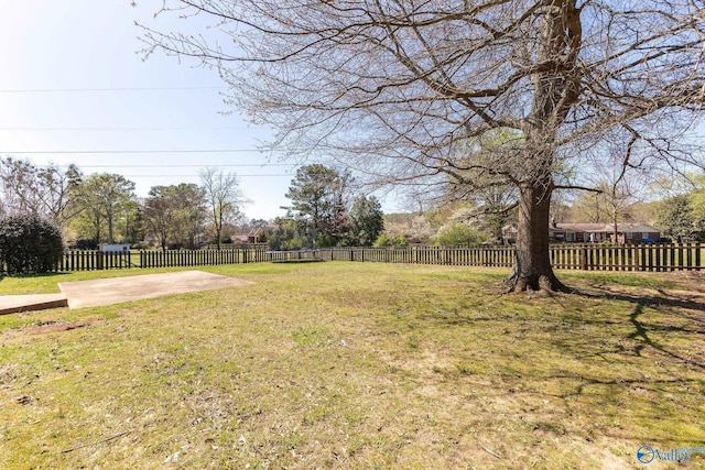 view of yard with a patio