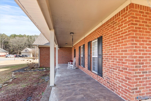 view of patio / terrace with a porch