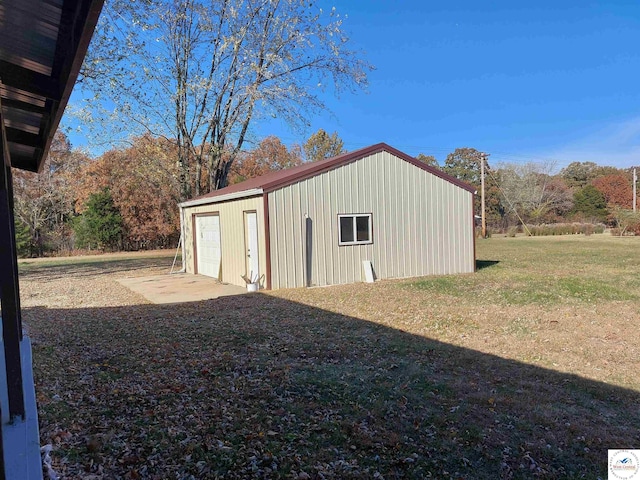 view of outbuilding featuring an outdoor structure