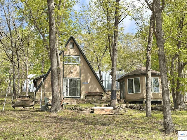 view of rear view of property