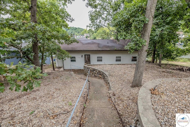 view of rear view of property