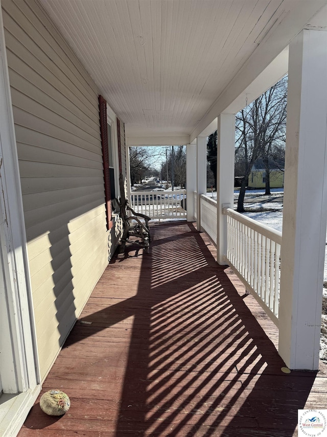 view of wooden terrace