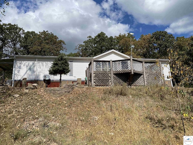 view of back of property