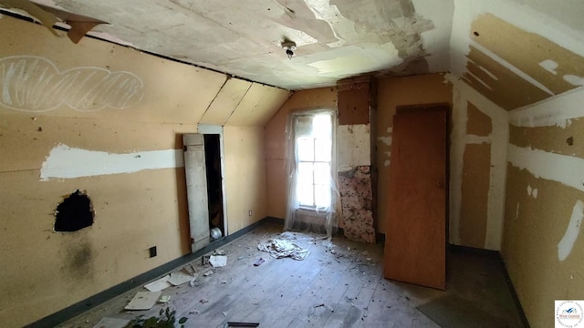 interior space with lofted ceiling