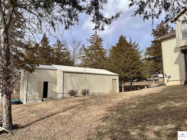 exterior space with a lawn