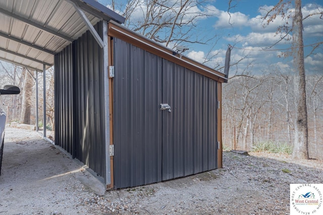 view of outbuilding