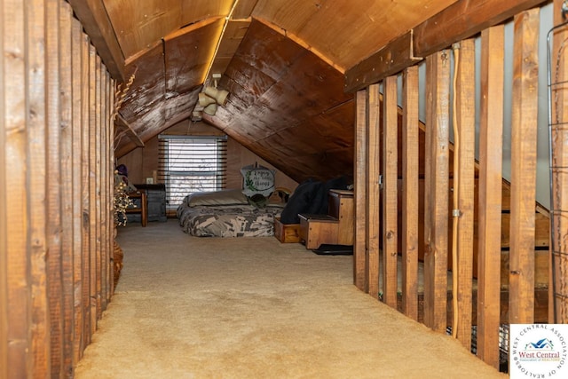 view of attic