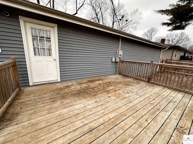 view of wooden terrace