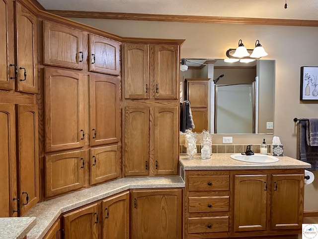 full bathroom featuring vanity