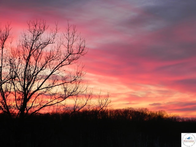 view of nature at dusk