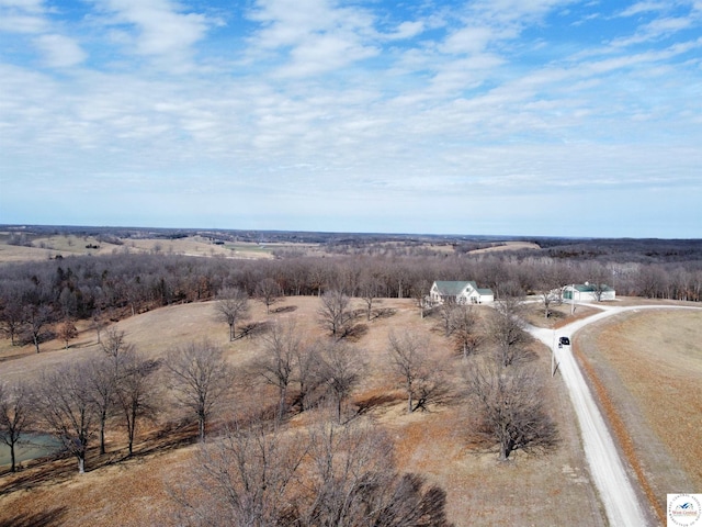 exterior space with a rural view