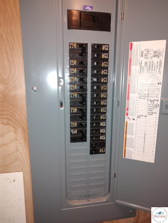 utility room with electric panel