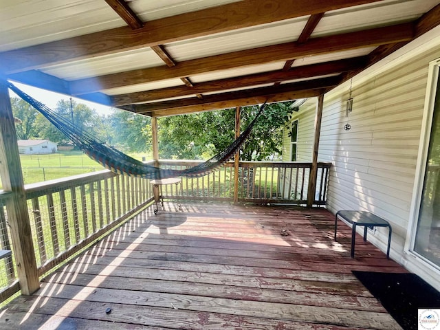 view of deck