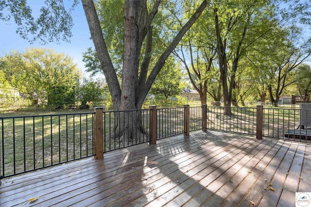 view of wooden terrace