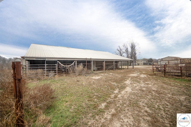 view of horse barn