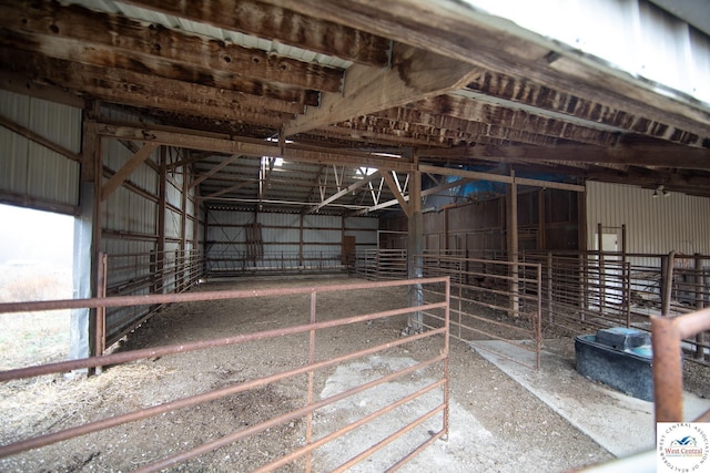 view of horse barn