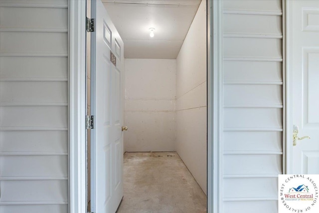 interior space with concrete flooring