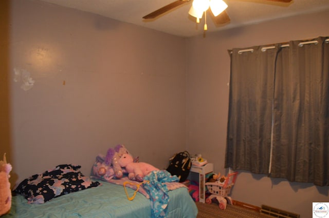 unfurnished bedroom featuring visible vents and ceiling fan