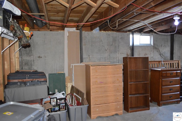 basement featuring separate washer and dryer