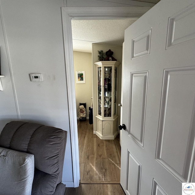 33039 Hilty Ave, Warsaw, MO 65355 - interior space with a textured ceiling and wood finished floors