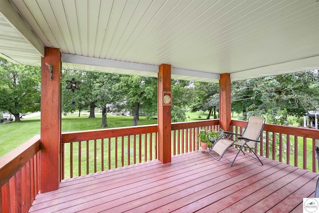 56 NW 247th Rd, Clinton, MO 64735 - deck with a yard
