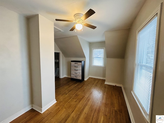 607 Laurel St, Warrensburg, MO 64093 - additional living space featuring baseboards and hardwood / wood-style flooring