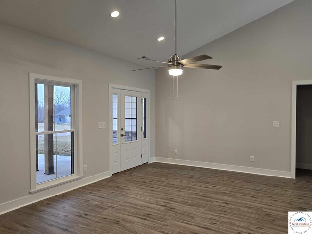 61 NW 247th Rd, Clinton, MO 64735 - interior space with dark wood-style floors and baseboards