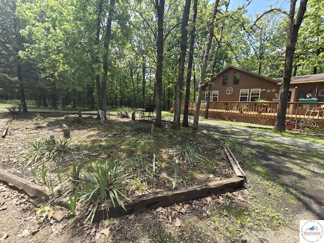 27349 Karrs Ave, Warsaw, MO 65355 - view of yard featuring a wooden deck